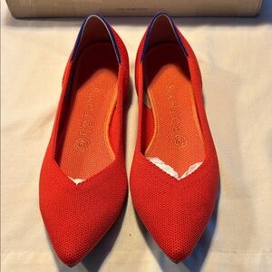 New w/box Rothy's Vibrant Red Pointed Flats